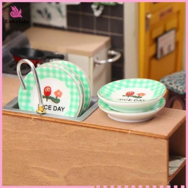 Eshylala 5 Chiếc 1/12 Nhà Búp Bê Đĩa Món Ăn - Trí Bếp, Đồ Chơi, Giá 39.270₫