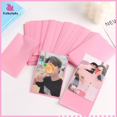 Eshylala 50 Tay áo Photocard PP mờ Túi bảo vệ màu kem mới, giá ưu đãi 51.624₫