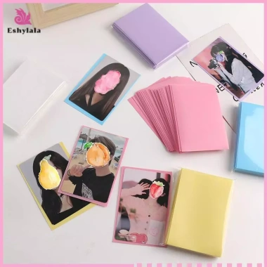 Eshylala 50 Tay áo Photocard PP mờ Túi bảo vệ màu kem mới, giá ưu đãi 51.624₫