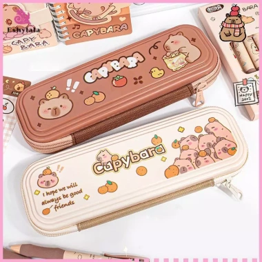Eshylala Hộp đựng bút chì Capybara dễ thương, lớn, chống bụi, cầm tay - Văn phòng phẩm 2 Eshylala Hộp đựng bút chì Capybara dễ thương, lớn, chống bụi, cầm tay - Văn phòng phẩm 2