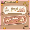 Eshylala Hộp đựng bút chì Capybara dễ thương, lớn, chống bụi, cầm tay - Văn phòng phẩm 7
