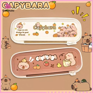 Eshylala Hộp đựng bút chì Capybara dễ thương, lớn, chống bụi, cầm tay - Văn phòng phẩm 7 Eshylala Hộp đựng bút chì Capybara dễ thương, lớn, chống bụi, cầm tay - Văn phòng phẩm 7