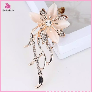 Eshylala Trang Sức Cưới Opal Pha Lê - Hoa Thổ Cẩm, Kim Cương Giả, Giá 44.700 VND 4