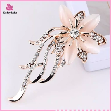 Eshylala Trang Sức Cưới Opal Pha Lê - Hoa Thổ Cẩm, Kim Cương Giả, Giá 44.700 VND 5