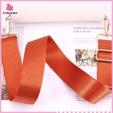 Eshylala Túi Đeo Vai Dây Thay Thế Rộng Thời Trang Nylon Nữ Bule Kim Loại (MỚI)