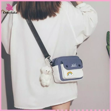 Eshylala Túi Đeo Vai Dây Thay Thế Rộng Thời Trang Nylon Nữ Bule Kim Loại (MỚI)