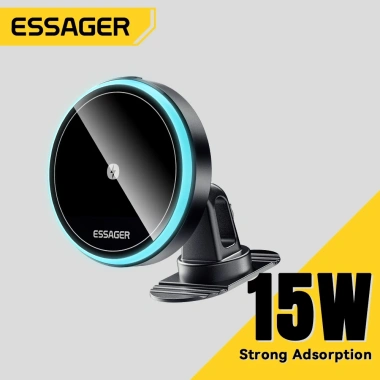 Essager 15W Giá đỡ xe sạc không dây từ tính - Hấp phụ, sạc nhanh, giảm giá tới 22% 6