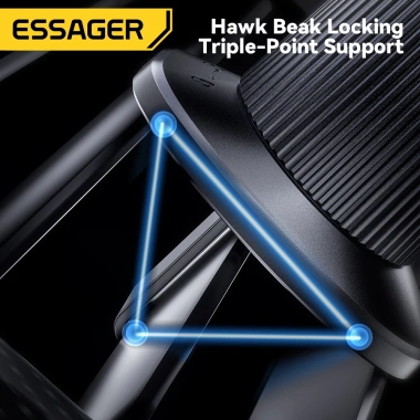 Essager 15W Giá đỡ xe sạc không dây từ tính - Hấp phụ, sạc nhanh, giảm giá tới 22% 8