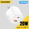 Essager 20W Type-C + USB-A - Bộ sạc nhanh di động, hỗ trợ iPhone, giá 114.000₫ 8
