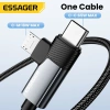 Essager 65W Cáp Type-C sang Type-C Micro 2 trong 1 - Sạc nhanh 480Mbps cho Android IP15-16, Giá chỉ 76.000 VND 4
