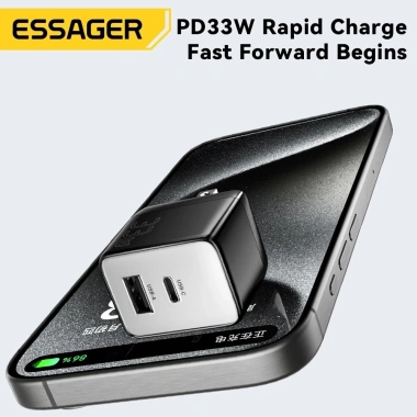 Essager Bộ sạc du lịch 33W USB GaN Type-C sạc nhanh PD3.0 QC3.0 cho Android - Giá chỉ 250.560 VND 4