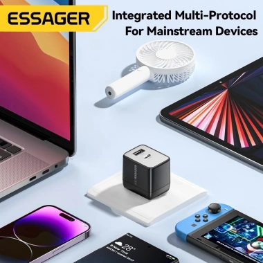 Essager Bộ sạc du lịch 33W USB GaN Type-C sạc nhanh PD3.0 QC3.0 cho Android - Giá chỉ 250.560 VND 6