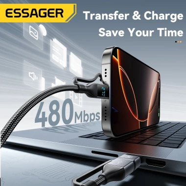 Essager Cáp Sạc Nhanh 100W PD 27W Type-C Đa Năng cho iPhone Android, 136.532 VND 3