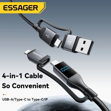 Essager Cáp Sạc Nhanh 100W PD 27W Type-C Đa Năng cho iPhone Android, 136.532 VND 8