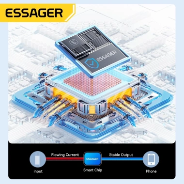 ESSAGER Cáp USB Type C 120W Sạc nhanh 6A cho Xiaomi Giá chỉ 90.000₫ 6 ESSAGER Cáp USB Type C 120W Sạc nhanh 6A cho Xiaomi Giá chỉ 90.000₫ 6
