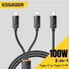 Essager USB-C sang Type-C 2 trong 1, cổng IP, cáp sạc nhanh, giá 147.300đ