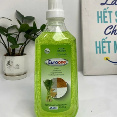 EuroOne Nước Lau Sàn Đa Năng Hương Sả 1.000g - Khử khuẩn, sạch sâu, thơm lâu, khô nhanh, không dính rít - 29.000₫