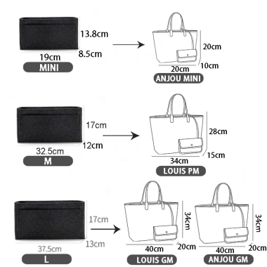 Evertoner Nỉ Chèn Tổ Chức Tote GM PM – Túi Du Lịch Mỹ Phẩm Lót Shaper Giá 26.999₫ 2