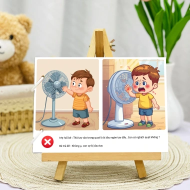 EVON Bộ Thẻ Dạy Bé Tập Nói - Kỹ Năng Sống Nhận Diện Nguy Hiểm Bảo Vệ Bản Thân 69k 7