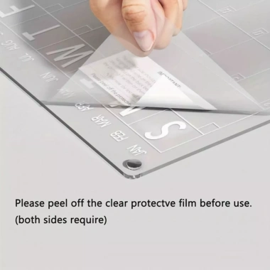 EXPO LIMIT Lịch tủ lạnh acrylic 8 bút, bảng ghi chú trong suốt, tháo rời 7