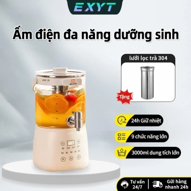 EXYT Ấm 3L - 9 Chức Năng, Giữ Nhiệt 24h, 1.000W, Quà Tặng Gia Đình Văn Phòng EXYT Ấm 3L - 9 Chức Năng, Giữ Nhiệt 24h, 1.000W, Quà Tặng Gia Đình Văn Phòng