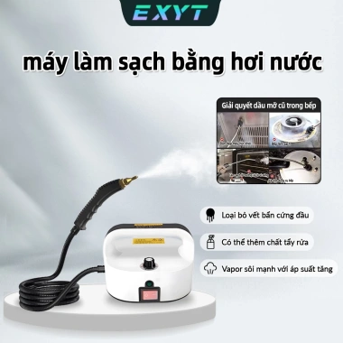EXYT Máy Hơi Nước Cầm Tay 105°C, 6 Mức Áp, Phun 15s, Đầu Chổi Đa Năng - Diệt Khuẩn, Làm Sạch Toàn Diện EXYT Máy Hơi Nước Cầm Tay 105°C, 6 Mức Áp, Phun 15s, Đầu Chổi Đa Năng - Diệt Khuẩn, Làm Sạch Toàn Diện