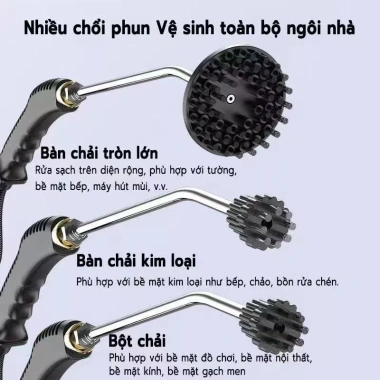 EXYT Máy Hơi Nước Cầm Tay 105°C, 6 Mức Áp, Phun 15s, Đầu Chổi Đa Năng - Diệt Khuẩn, Làm Sạch Toàn Diện 5 EXYT Máy Hơi Nước Cầm Tay 105°C, 6 Mức Áp, Phun 15s, Đầu Chổi Đa Năng - Diệt Khuẩn, Làm Sạch Toàn Diện 5