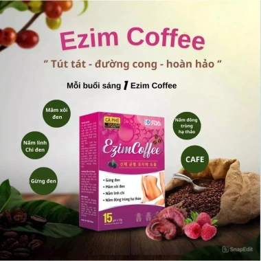 EZIM COFFEE 15 gói Cà Phê Đông Trùng Hạ Thảo giảm cân - Giá chỉ 51.000₫ 4