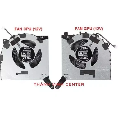 Fan tản nhiệt CPU+GPU cho Lenovo Legion 5, Y7.000P, R7.000 - Hiệu năng cao, DC12V, Giá chỉ 330.000₫