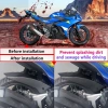 Fanmaodz Lốp Hugger Carbon Trắng cho Honda Click 125i/150i V3 V2 - Bảo Vệ Bùn Xe 2