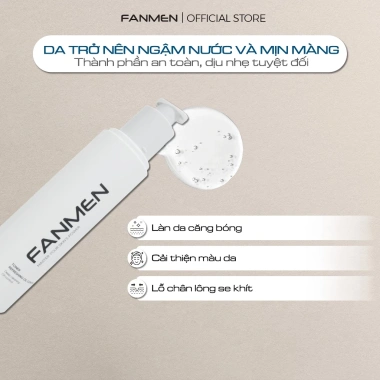 Fanmen Toner Nam 150k - Cân bằng da, dưỡng ẩm, giảm dầu, chiết xuất tự nhiên 4