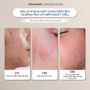 Fanmen Toner Nam 150k - Cân bằng da, dưỡng ẩm, giảm dầu, chiết xuất tự nhiên 5