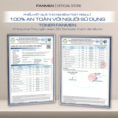 Fanmen Toner Nam 150k - Cân bằng da, dưỡng ẩm, giảm dầu, chiết xuất tự nhiên 9