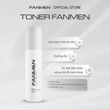 Fanmen Toner Nam 150k - Cân bằng da, dưỡng ẩm, giảm dầu, chiết xuất tự nhiên 10
