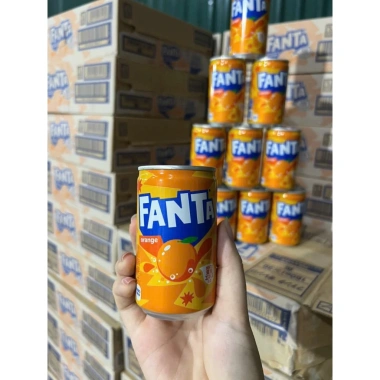 Fanta Mini Nhật Bản 160ml Vị Cam/Nho – Lon Nhỏ Tiện Lợi, Hương Trái Cây Sảng Khoái, 17.500₫