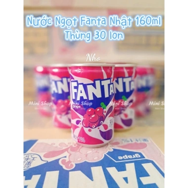 Fanta Nhật 160ml Thùng 30 lon - Nước ngọt hương vị Nhật, giá ưu đãi 500k, giảm 115k 10