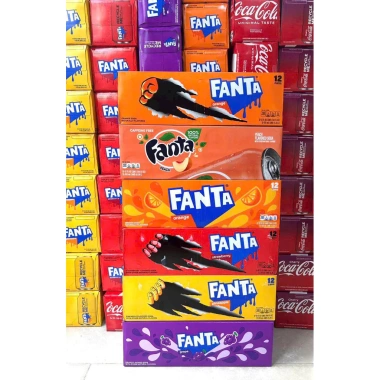 Fanta Nước Ngọt Trái Cây 12 Lon 355ml Cam Dứa Dâu Giá 400.000₫