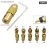 Fas bộ 7/12 đồng thau collet micro khoan tự siết, chuyển đổi chuck 2-5mm không chìa khóa 14