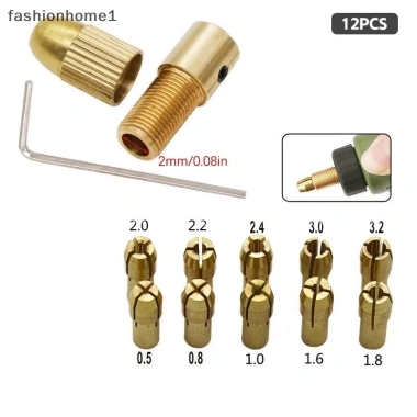 Fas bộ 7/12 đồng thau collet micro khoan tự siết, chuyển đổi chuck 2-5mm không chìa khóa 20 Fas bộ 7/12 đồng thau collet micro khoan tự siết, chuyển đổi chuck 2-5mm không chìa khóa 20