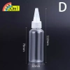 FAS Chai Nhỏ Giọt Bóp Nhựa Trong Suốt 10‑200ml Nắp Vít Mắt, Hộp Đựng Mực Dầu 11