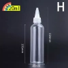 FAS Chai Nhỏ Giọt Bóp Nhựa Trong Suốt 10‑200ml Nắp Vít Mắt, Hộp Đựng Mực Dầu 13