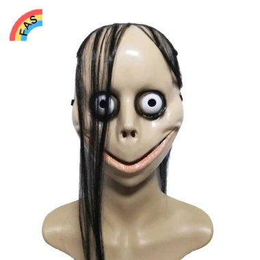 FAS Mặt Nạ Halloween Kinh Dị Tóc Dài, Miệng Hình V Ngộ Nghĩnh - Roleplay Ma Nữ MoMo 2 FAS Mặt Nạ Halloween Kinh Dị Tóc Dài, Miệng Hình V Ngộ Nghĩnh - Roleplay Ma Nữ MoMo 2