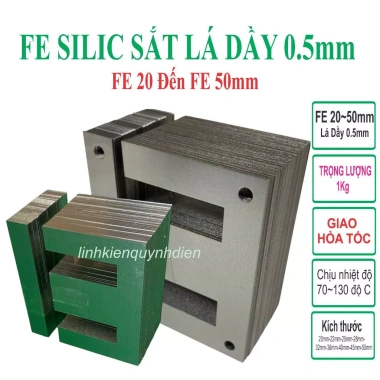 Fe Silic EI 1kg làm biến áp 220V - Linh kiện điện tử Quỳnh Diễn giá ưu đãi