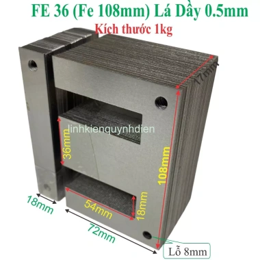 Fe Silic EI 1kg làm biến áp 220V - Linh kiện điện tử Quỳnh Diễn giá ưu đãi