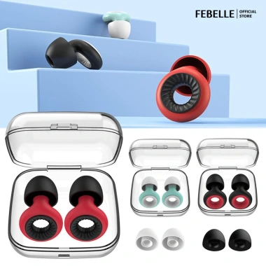 Febelle Nút Bịt Tai Silicone Mềm, Chống Ồn, Tái Sử Dụng - B5G1 Giá 77.856 VND