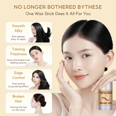 FelinWel Sáp định hình tóc không nhờn rít cho tóc xoăn rối, kèm 3 lược tạo kiểu 40g - Giá ưu đãi 169.000 3