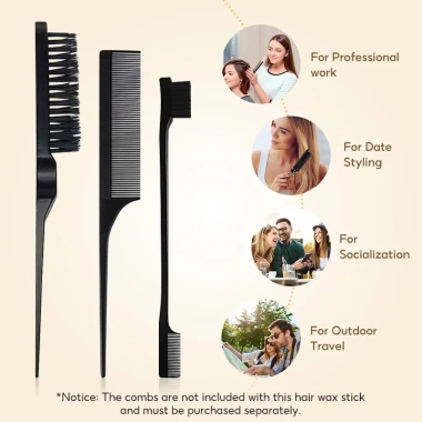 FelinWel Sáp định hình tóc không nhờn rít cho tóc xoăn rối, kèm 3 lược tạo kiểu 40g - Giá ưu đãi 169.000 8