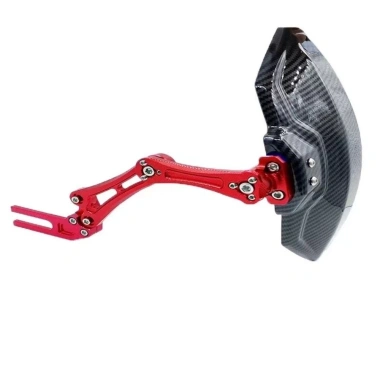 FENDER KUNHEV Chắn bùn bánh sau sợi Carbon điều chỉnh, lắp đặt nhanh - Bảo vệ xe máy & xe điện