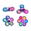 Fidget Spinner Cầu Vồng - Giảm Căng Thẳng, Đồ Chơi Tay Cho Trẻ và Người Lớn 2