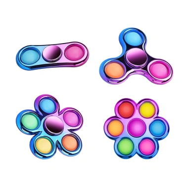 Fidget Spinner Cầu Vồng - Giảm Căng Thẳng, Đồ Chơi Tay Cho Trẻ và Người Lớn